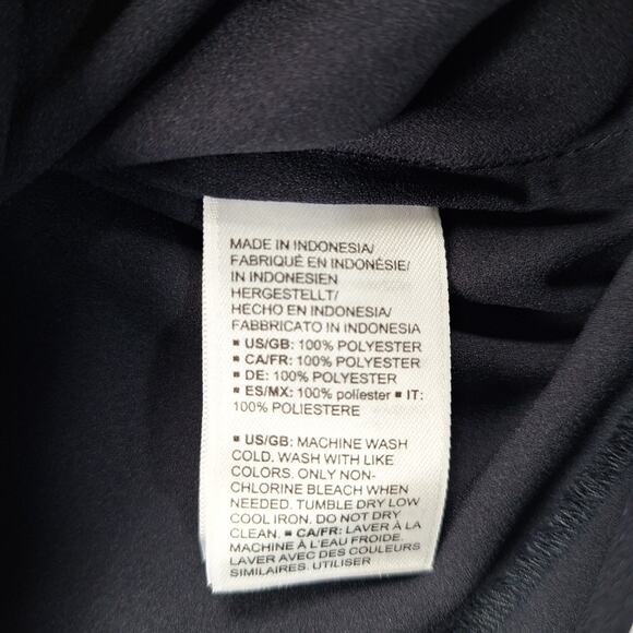 Lark & Ro Womens Size O Black Long Sleeve Pullover Blouse Top Shirt - Picture 5 of 11